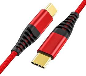AP-42-1M-Typ-C-Červená | Kabel USB-C na USB-C | 1 mil