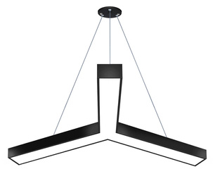 LPL-001 | Závěsné LED stropní svítidlo 40W | tvar Y | hliník | CCD nebliká | Φ120x10x6