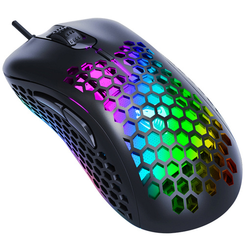 G540 | Ultralekka gamingowa myszka komputerowa, przewodowa, optyczna, USB | podświetlenie LED RGB | 800-6400 DPI, 6 przycisków
