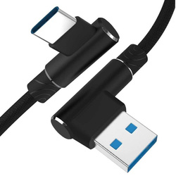 AM30 | Type-C 2M | Angled phone charging USB cable | Quick Charge 3.0 2.4A