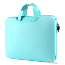 BR04 | Neoprene bag, 15.6 "laptop sleeve | handles, two side pockets | blue