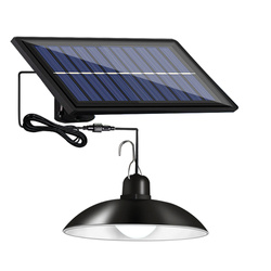 LD-04 | Hanging garden solar LED lamp with a twilight sensor IP44 | 30 SMD LEDs | IR remote control