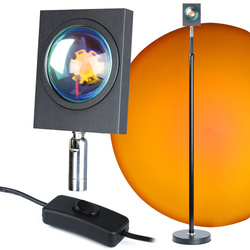RB-06-SunsetRed | LED floor projection lamp with sunset effect