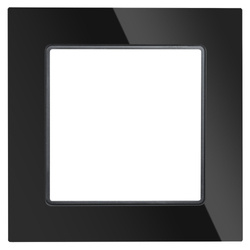 SC80-1 | Single frame for F60 series inserts | Black tempered glass