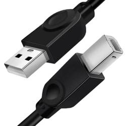 UP-5-5M-Black | USB-A - USB-B cable for printer, scanner | 5 meters