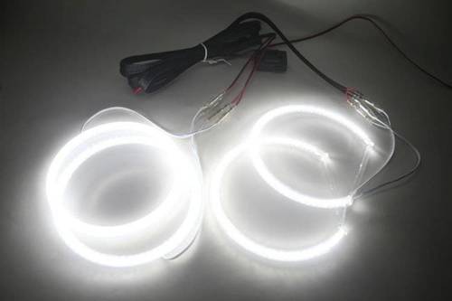 SMD Set of LED rings for BMW E46 facelift after lifting, with lens