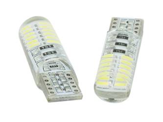 Auto-LED-Lampe W5W T10 4014 24 SMD CAN-BUS-Silikon