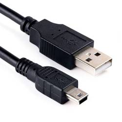 UM-5P-1M-Schwarz | USB-Kabel für Stromversorgung und Datenübertragung