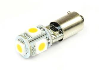 WW LED-Birnen-Auto BA9S 5050 5 SMD CAN BUS White Heat