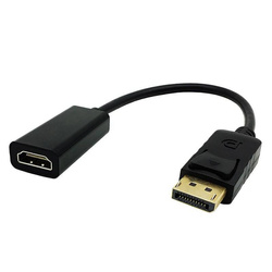 DP-H-30CM-Fekete | HDMI-kábel (f) - Kijelző port | 4K | 30 cm