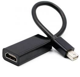 MDP-H-30CM-Fekete - HDMI-kábel (f) - Mini Display Port | 4K | 20 cm | HDMI v1.4