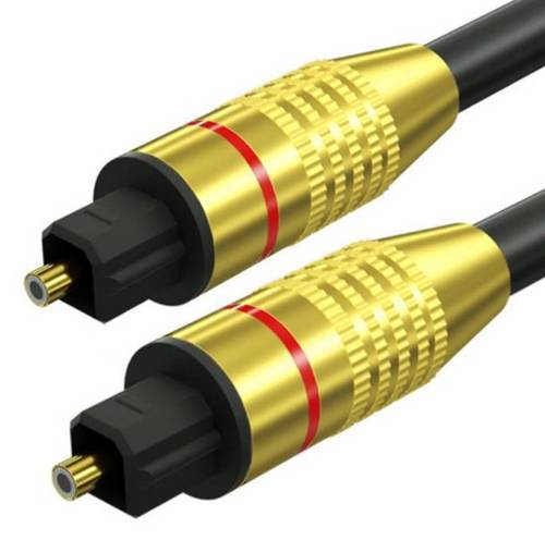 TS07-1,5-1,5M-Fekete | Toslink optikai kábel | ARANY - aranyozott csatlakozók | HQ