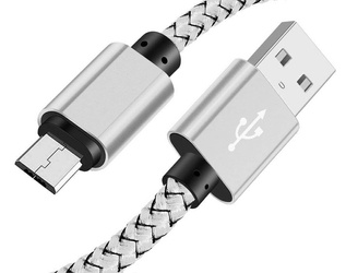 C06 | Micro USB 3M | Nylonowy kabel do telefonu Quick Charge 3.0 2A