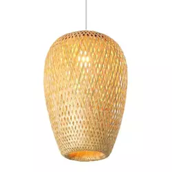 Ręcznie robiona lampa bambusowa wisząca | BOHO | Chiński żyrandol