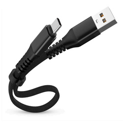 UC-020-TPC | Krótki kabel USB - USB-C Quick Charge 3.0 | 30 cm | Transfer danych, Android Auto