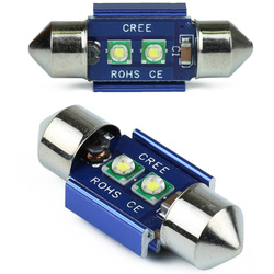 Żarówka samochodowa LED C5W 2 SMD CREE CAN BUS | 31mm