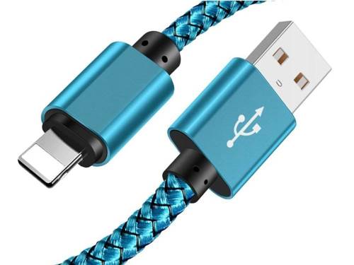 C06 | Lightning (iPhone) 2M | Nylonowy kabel USB do iPhone 11 XS XR X 8 7 6 5S SE