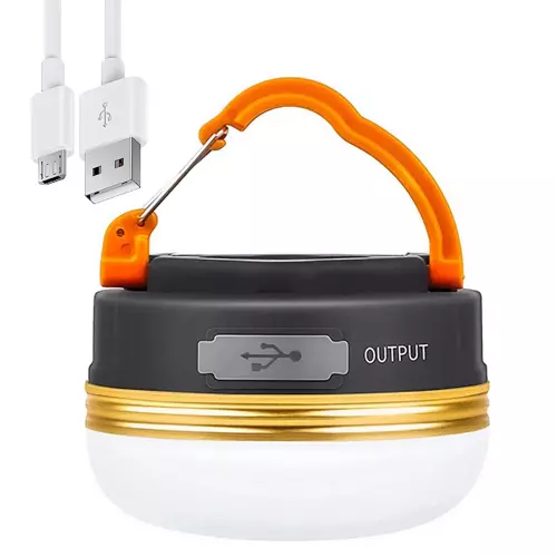 HWL-003 | Lampka kempingowa LED, turystyczna latarka z magnesem i funkcją powerbank | 4 tryby świecenia, SOS, 1800mAh, 300lm, do 20h pracy
