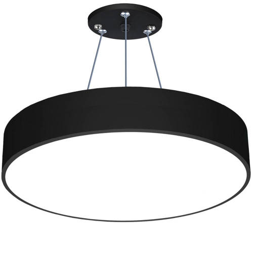 LPL-005 | Lampa sufitowa wisząca LED 36W | okrągła pełna | aluminium | CCD niemrugająca | Φ40x6