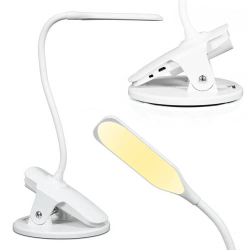 MT-812A | Lampka biurkowa LED z klipsem do blatu | USB | włącznik dotykowy