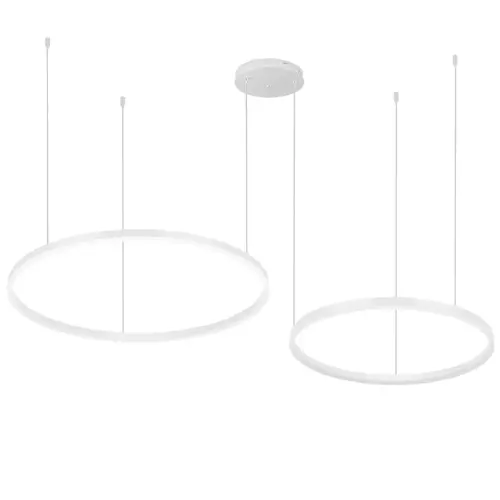 RLK-C02-50W-W | Dwuczęściowa Nowoczesna lampa wisząca | LED | Biała