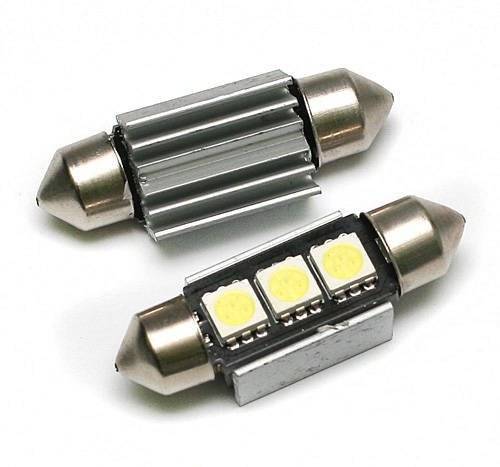 Żarówka samochodowa LED C5W 3 SMD 5050 CAN BUS