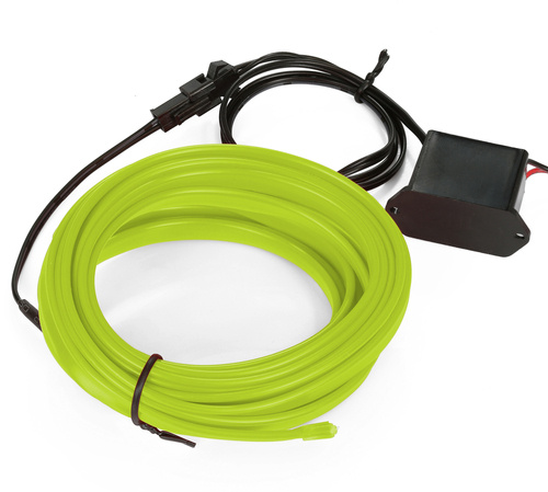 Zestaw El Wire Fioletowy 3M  - Światłowód Ambient Light EL Wire z dołączonym inverterem 12V