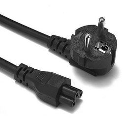 PC-1,5-1,5M-Čierny | Sieťový kábel 220-250V | štvorlístok konektor