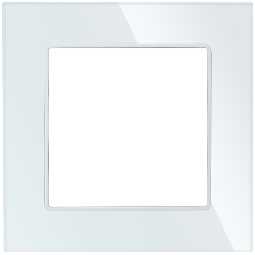 SC80-1 | Jednoduchý rám pre doštičky série F60 | Biele tvrdené sklo