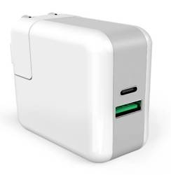 KP2U-PD-White | Настінний зарядний пристрій Power Delivery 3.0 для Macbook