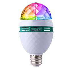 MA25-RGB-3W | Колба диско-кулі, що обертається | RGB світлодіодний проектор | Різьба E27